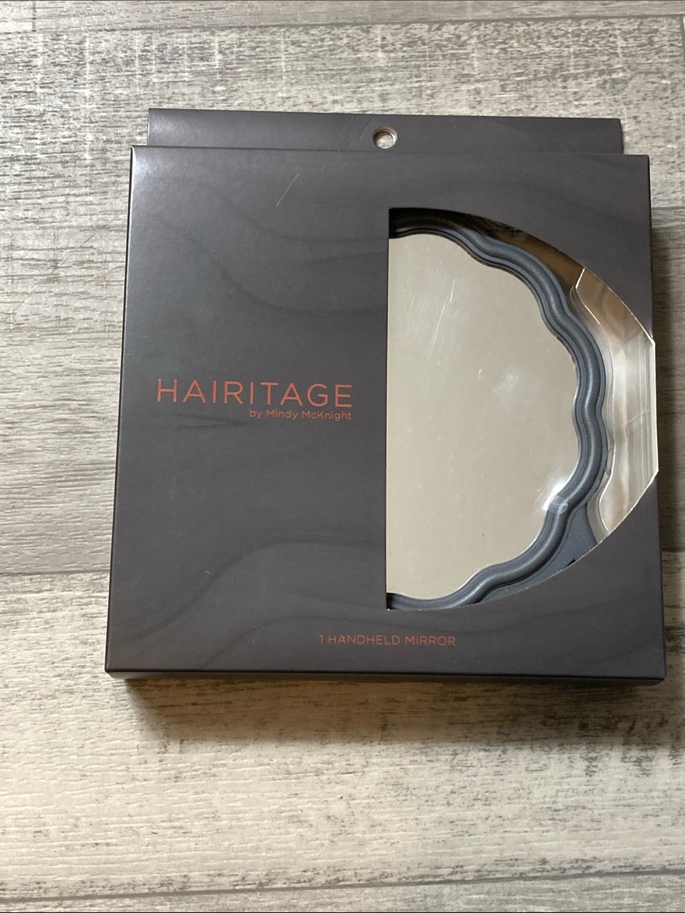 HAIRITAGE Handheld Mirror in Grey by Mindy McKnight
